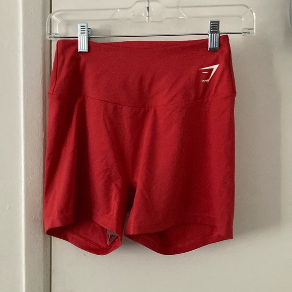 Gymshark Red Athletic Shorts for Women - Picture 1 of 3
